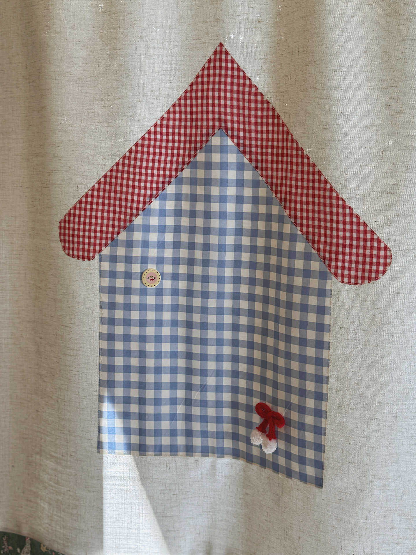 Commercial Kitchen Installation - VIKAMA Gingham Small House Noren Door