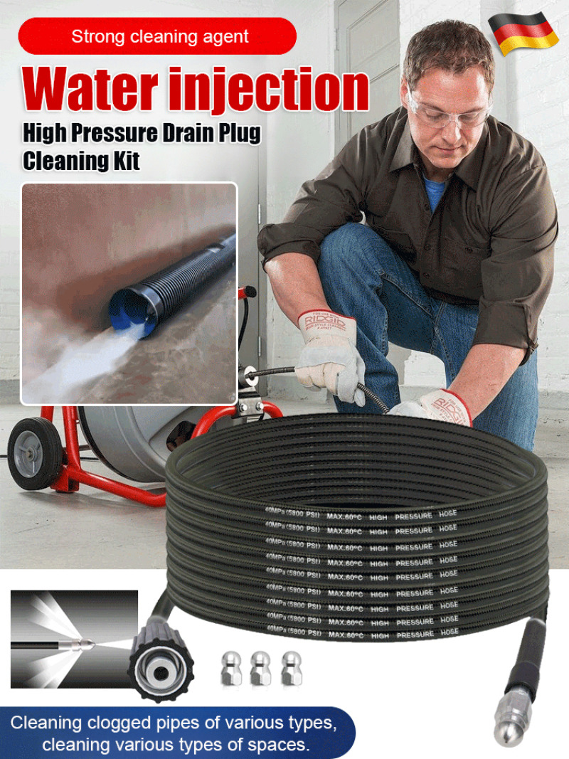 Commercial Kitchen Accessories - High Pressure Washer Drain Unclogging Tool