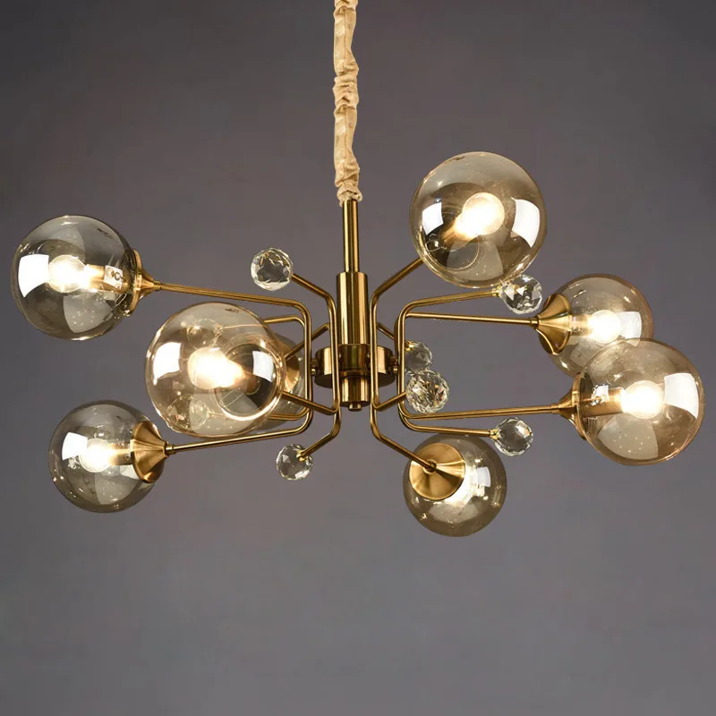 Commercial Kitchen Island - Postmodernism Glass Bubble Chandelier Vintage Industry