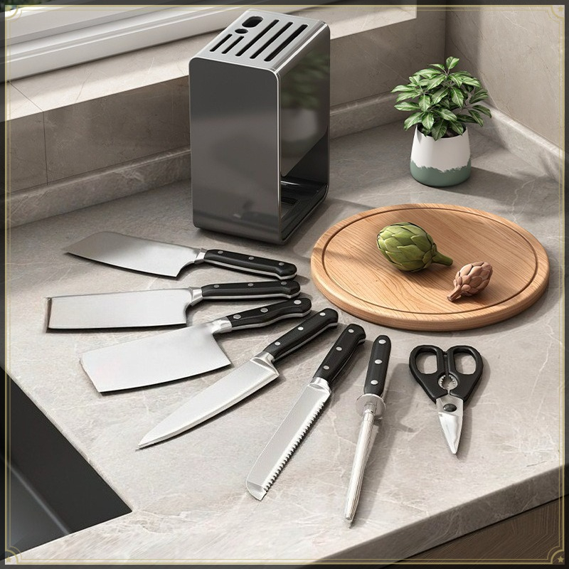 Commercial Kitchen Knife Holder - Countertop Style Knife Holder Carbon Steel