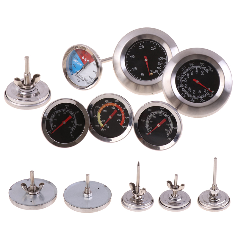 Commercial Kitchen Grill - 1pc Stainless Steel Oven Cooker Thermometer