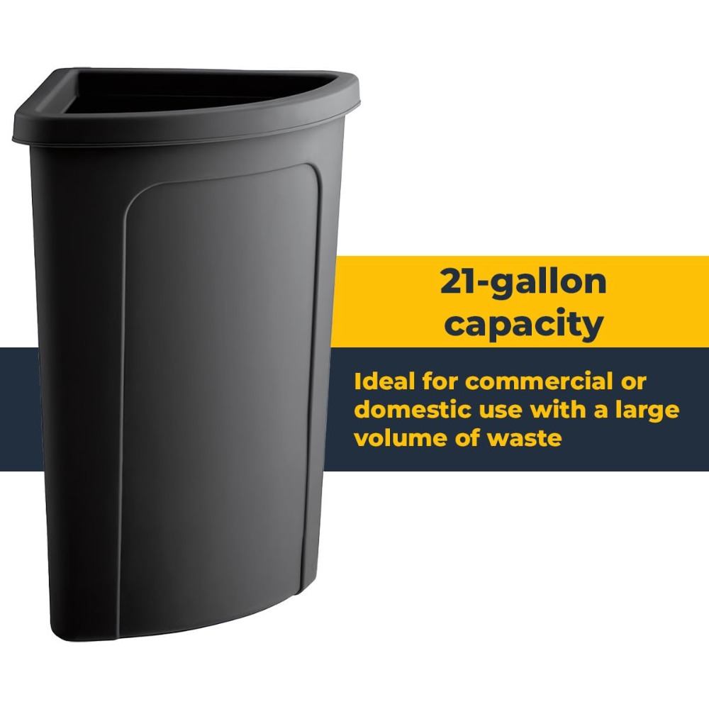 Large 21 Gallon Corner Kitchen - Commercial Kitchen Garbage Can review and price