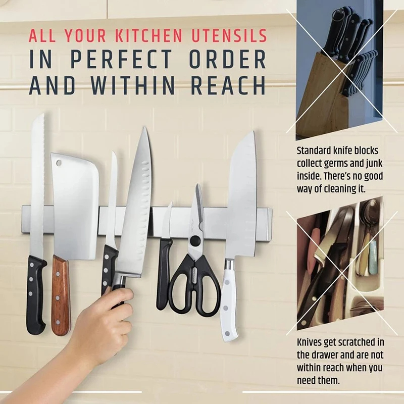 Professional Magnetic Knife St - Commercial Kitchen Knife Holder review and price
