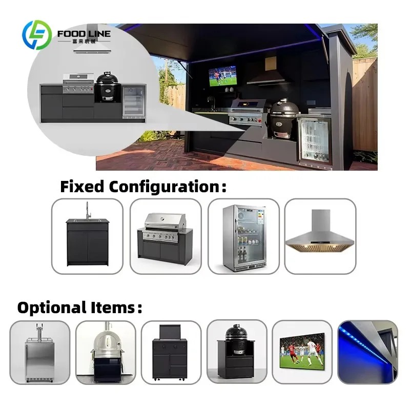 Custom Modular Outdoor Kitchen - Commercial Kitchen Grill review and price