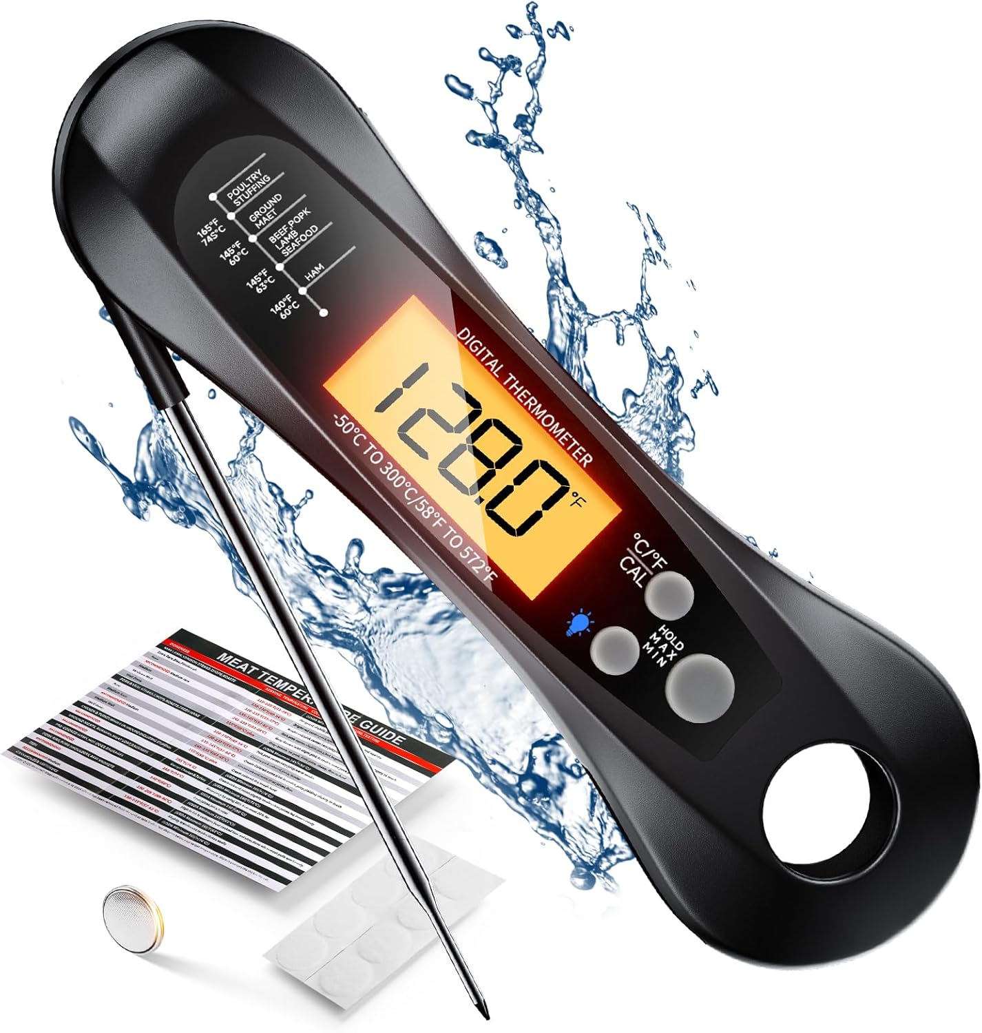 Digital Meat Thermometer Water - Commercial Kitchen Grill review and price