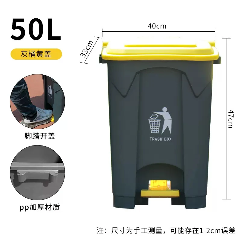Large Capacity Pedal Trash Can - Commercial Kitchen Garbage Can review and price