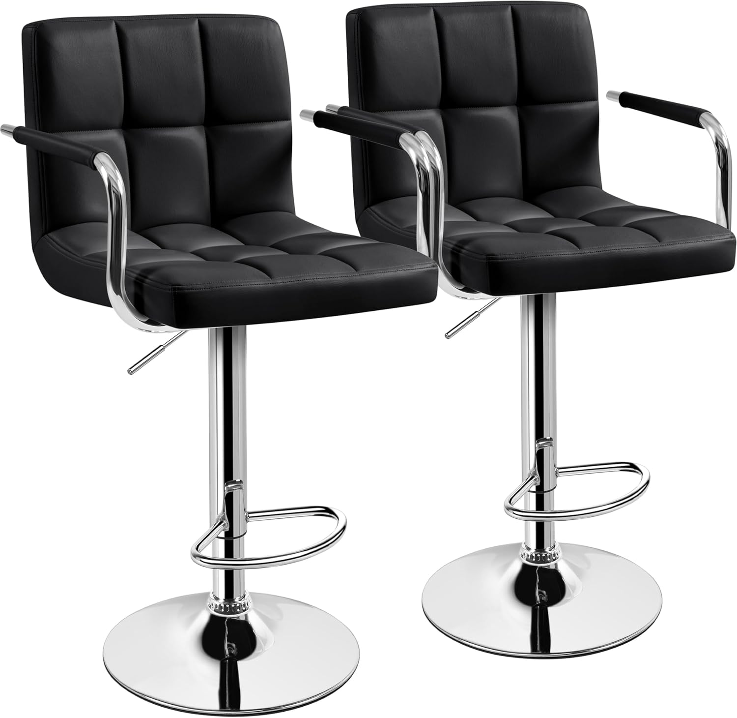 Bar Stools Set Of 2, PU Leathe - Commercial Kitchen Island review and price