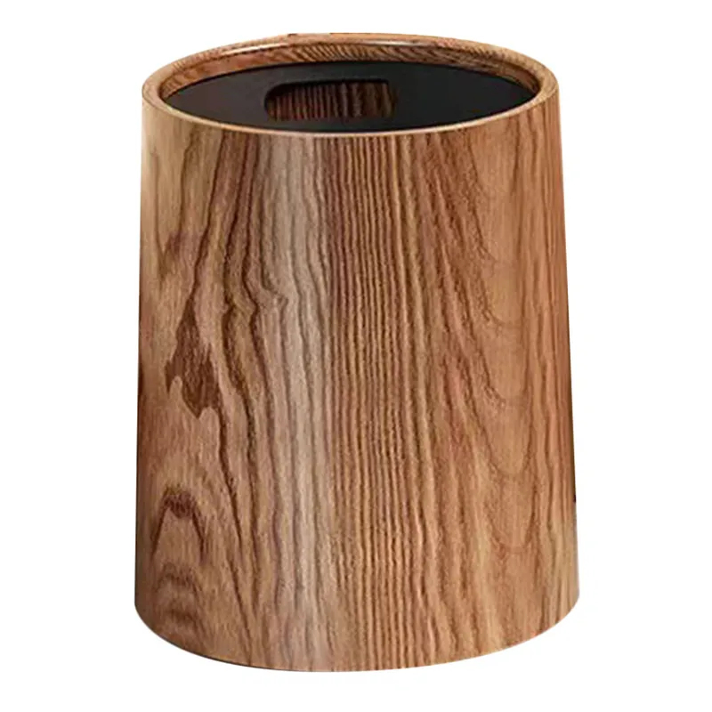 Durable Wood Grain Garbage Can - Commercial Kitchen Garbage Can review and price