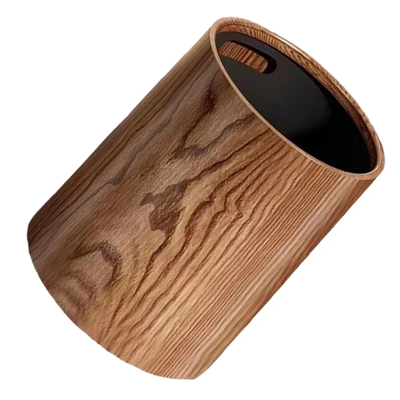 Durable Wood Grain Garbage Can - Commercial Kitchen Garbage Can review and price