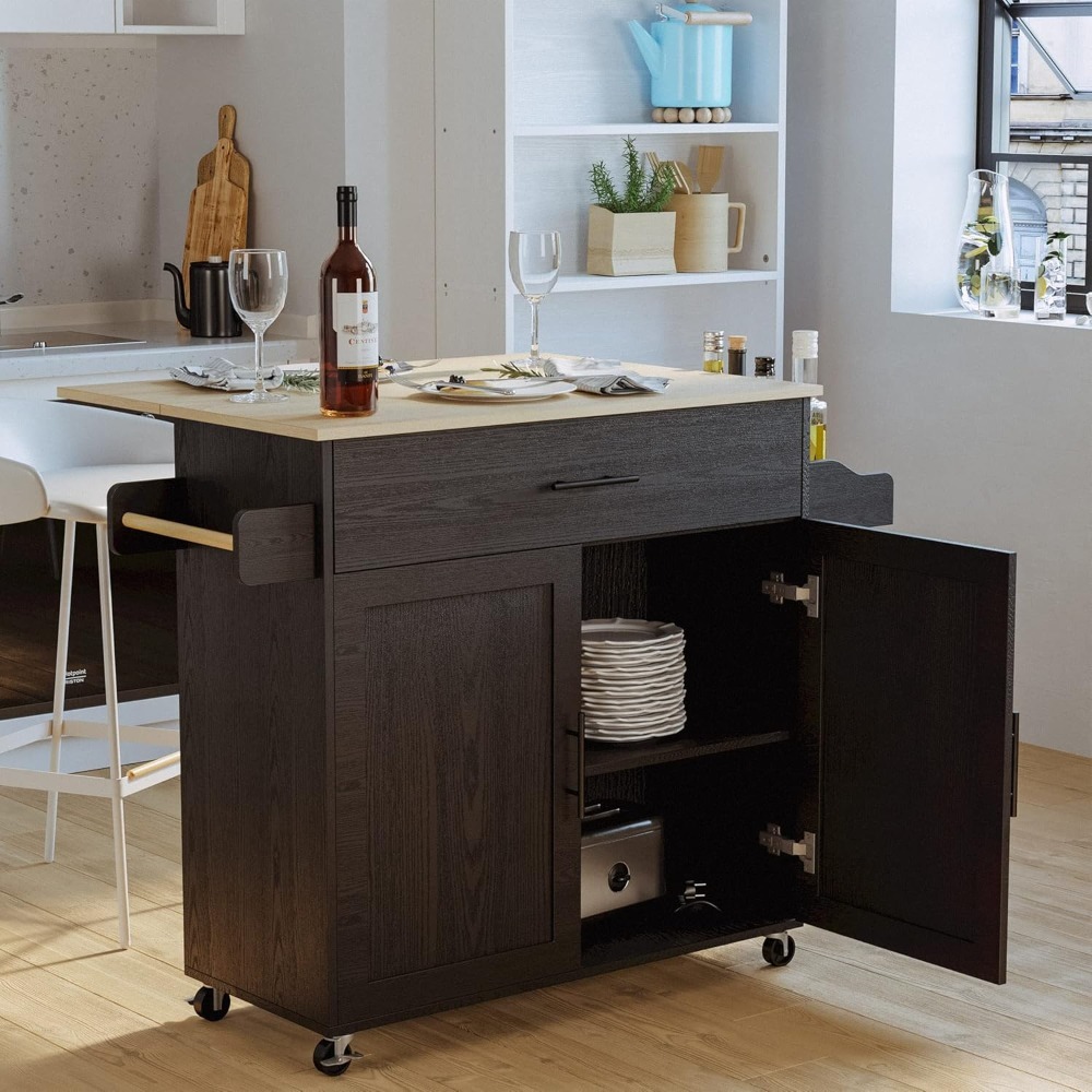 Rolling Kitchen Island Cart wi - Commercial Kitchen Island review and price