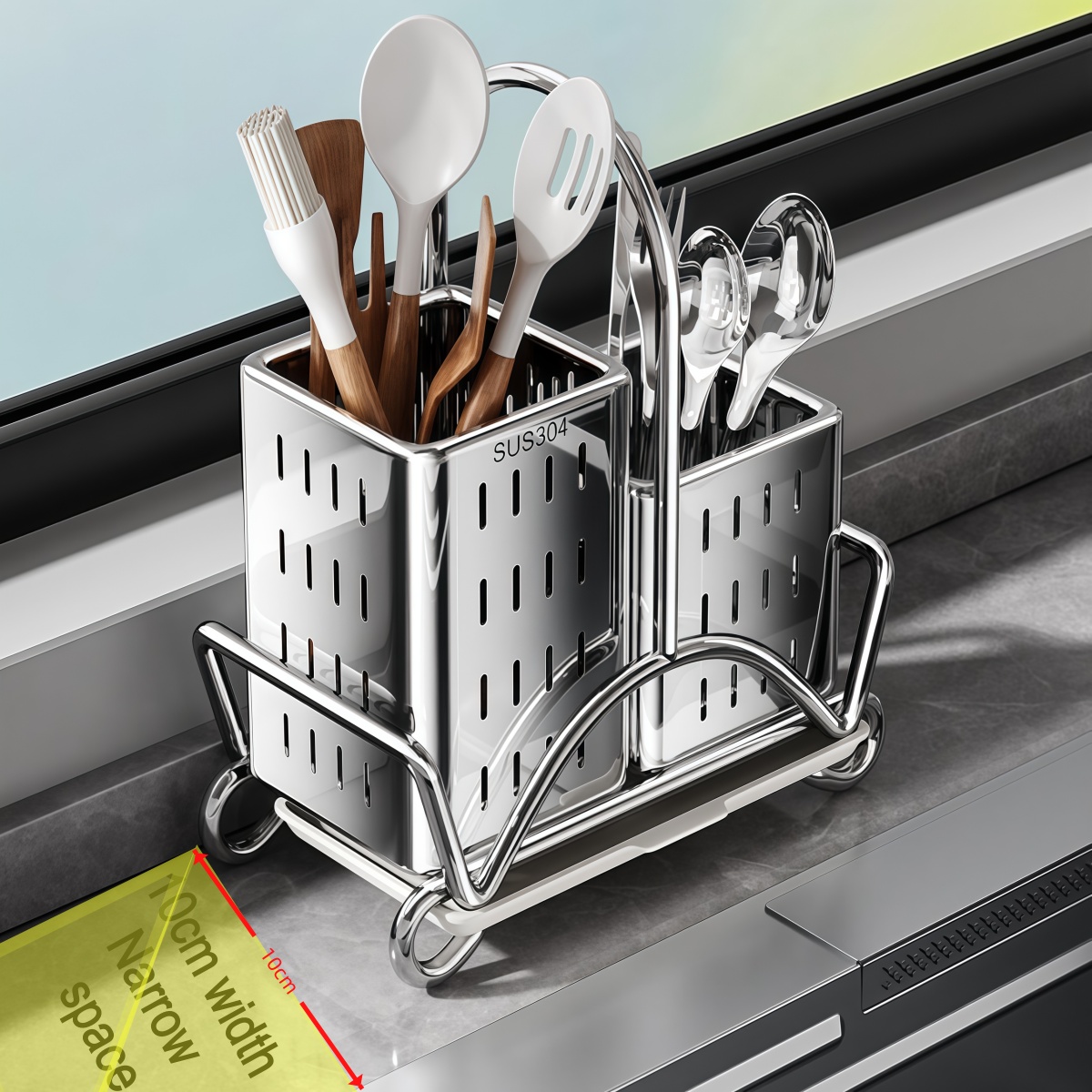 Kitchen Cutlery Organiser, Sta - Commercial Kitchen Knife Holder review and price