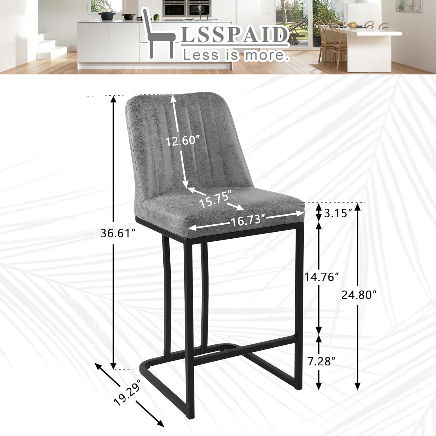 24.8 inch Bar Stools Set of 4, - Commercial Kitchen Island review and price