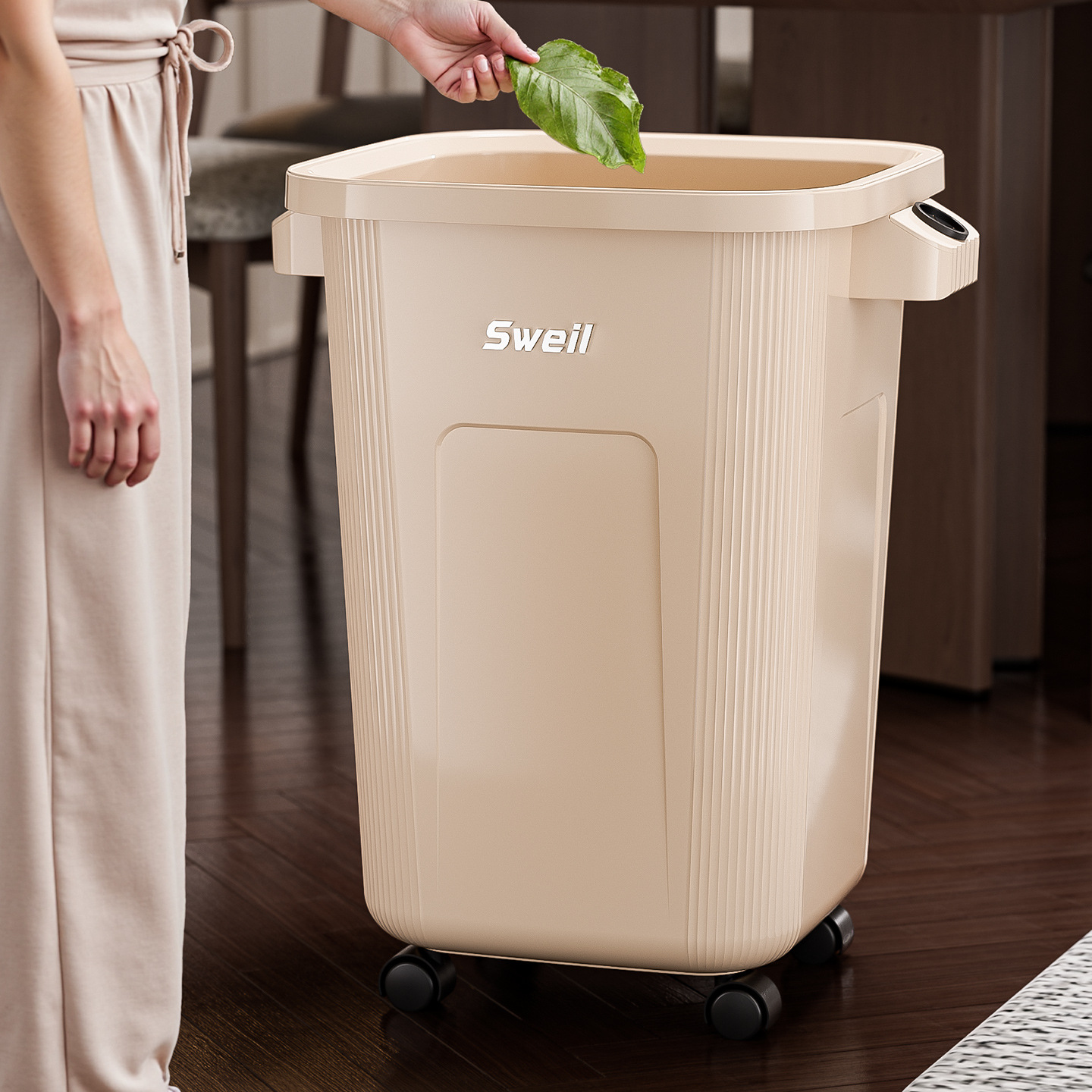 Large Rolling Garbage Can with - Commercial Kitchen Garbage Can review and price