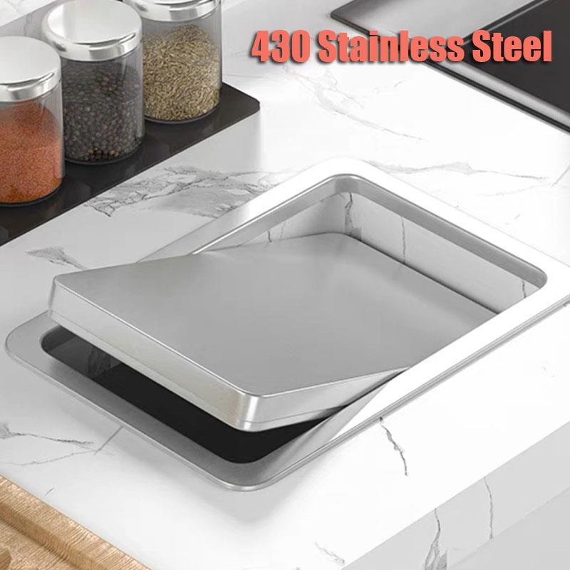 Stainless Steel Trash Can Flus - Commercial Kitchen Garbage Can review and price