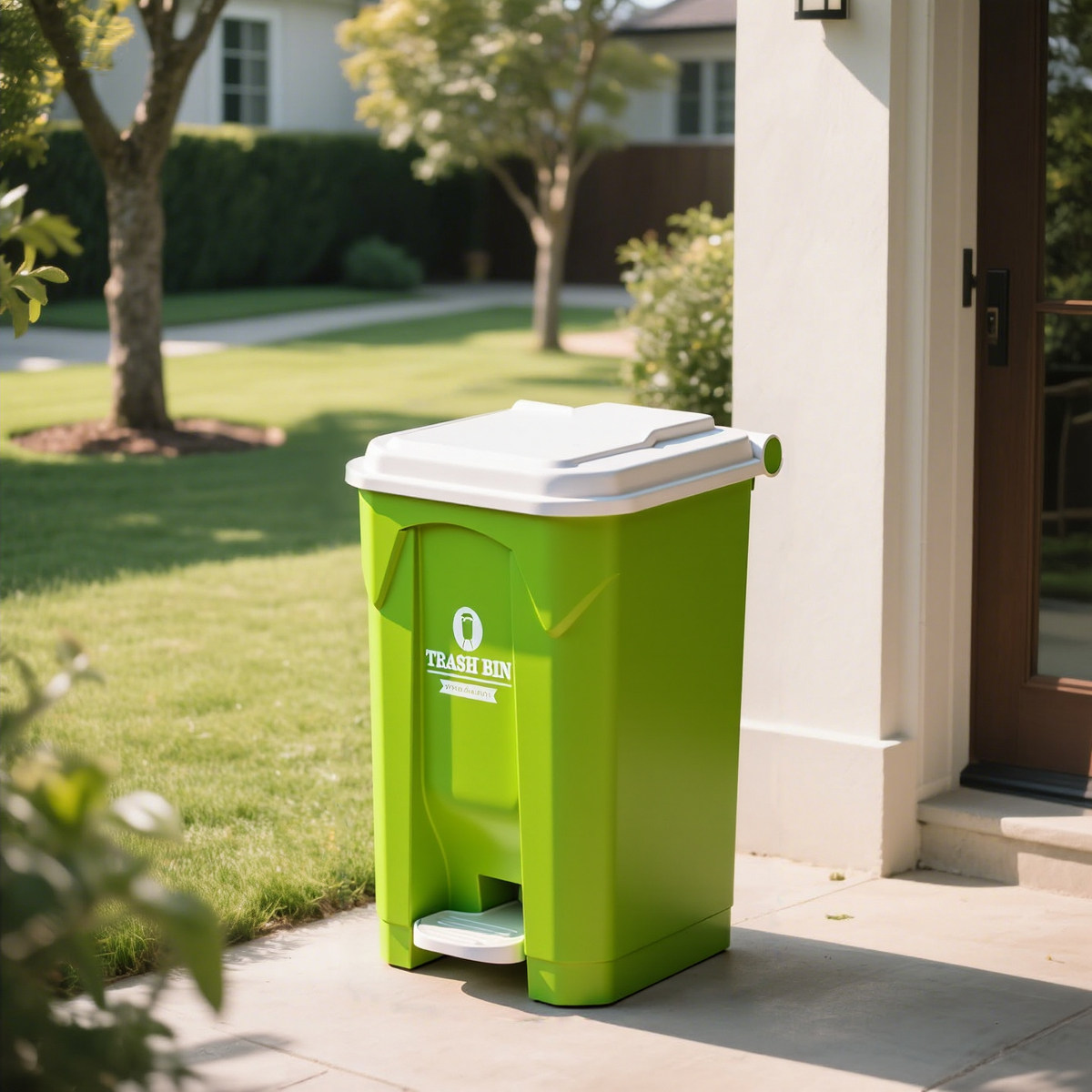 Large Outdoor Step Trash Can,  - Commercial Kitchen Garbage Can review and price