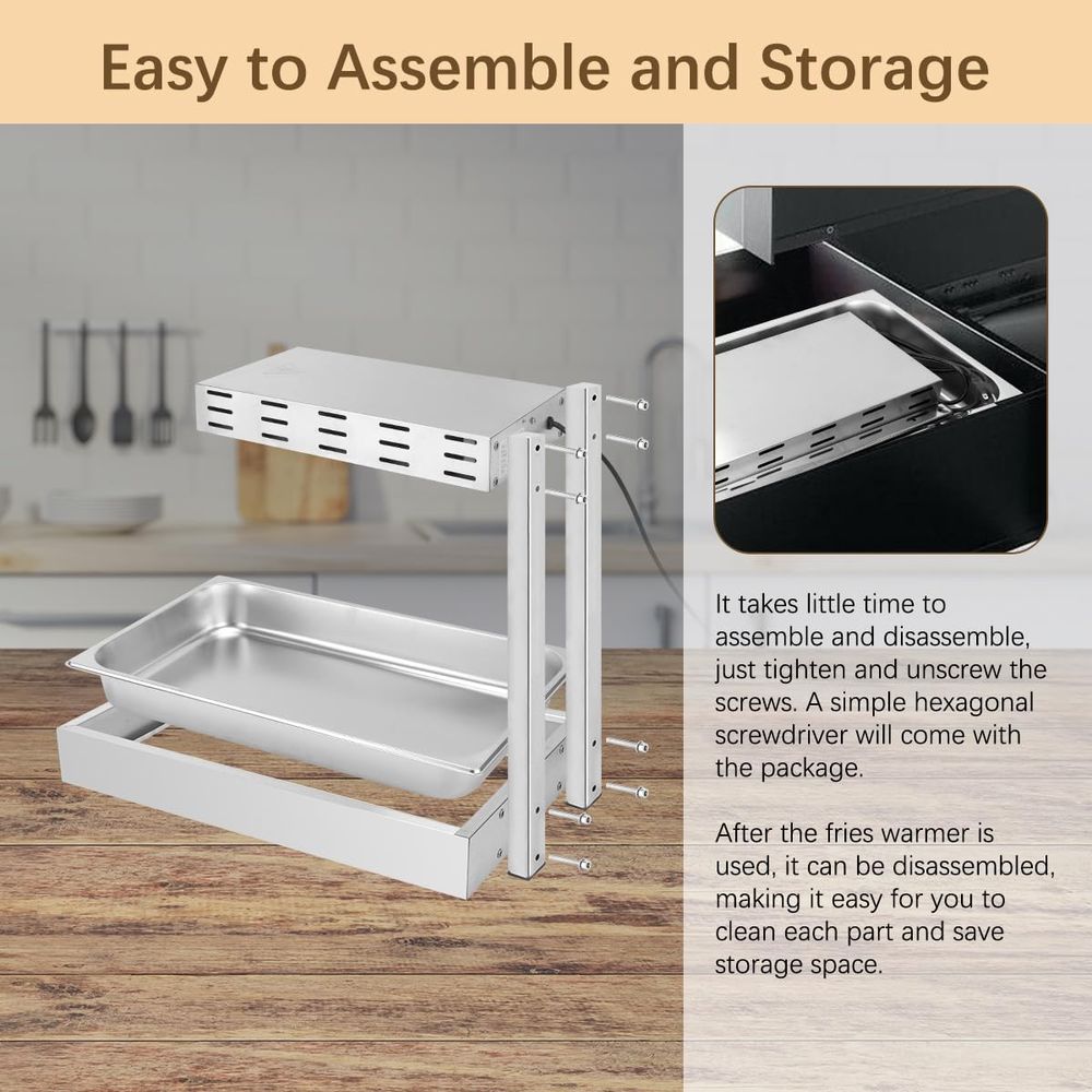 French Fry Warmer, Commercial  - Commercial Kitchen Accessories review and price