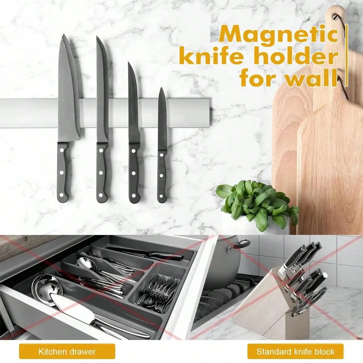 Leeseph Magnetic Knife Holder  - Commercial Kitchen Knife Holder review and price
