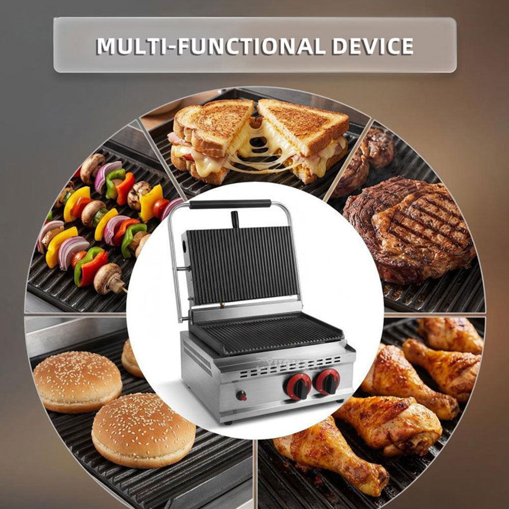 GH-812 Gas Pressure Plate Gril - Commercial Kitchen Grill review and price