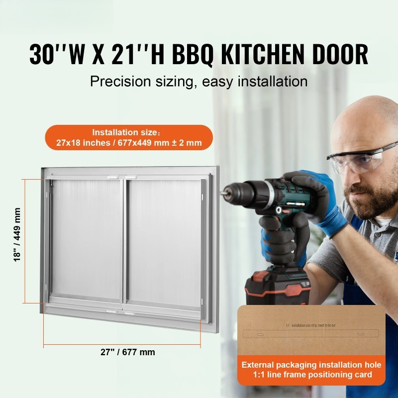 BBQ Access Door Stainless Stee - Commercial Kitchen Wall Panel review and price